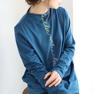 センターカラー刺繡ボトルネック長袖トップスchouchou（シュシュ）2025新作秋冬AW