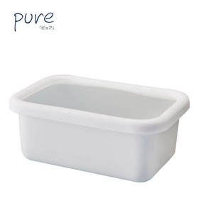 豊琺瑯 pure ピュア・ホーローレクタングルストッカー・M PU-2315