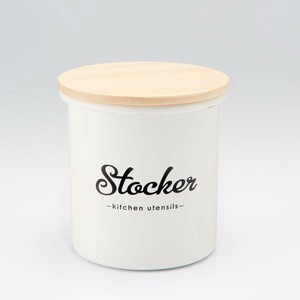 豊琺瑯 Lilly White・ホーローキャニスター「Stocker」 LW-217