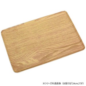 HonuHonu(ホヌホヌ) 木目調布張り加工トレイ 24cm ナチュラル DY0087