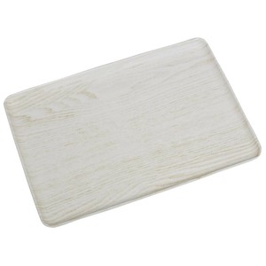 HonuHonu(ホヌホヌ) 木目調布張り加工トレイ 30cm ホワイトアッシュ DY0092