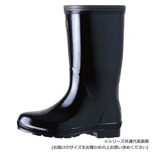 ミツウマ　長靴　エース軽半長II型プレス底  クロ  27.0
