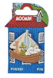 NEW【ムーミン・北欧】[TMF］3Dピンバッジ ムーミンフレンズ　ボート
