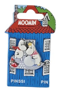 NEW【ムーミン・北欧】[TMF］3Dピンバッジ ムーミンとスノークのおじょうさん　雪玉