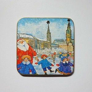 コルク コースター 輸入雑貨 ウィーン ウイーン ハンドメイド C-1470 クリスマス