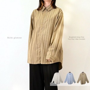 2025年新商品 衬衫 2WAY/两用 印花 竖纹
