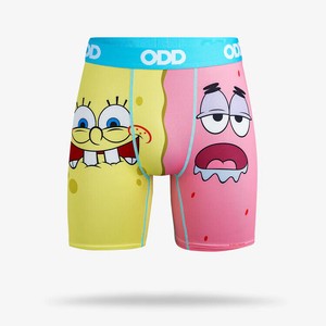 【ODD SOX（オッド ソックス）】メンズ ボクサー ブリーフ SPONGEBOB & PATRICK SPLIT OS-BRI-M-XU38238MBB