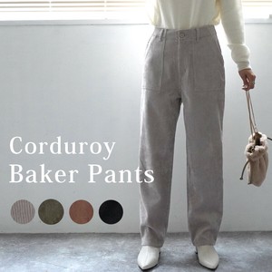 Full-Length Pant Straight Pants Corduroy Wide Pants