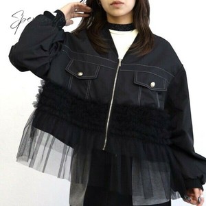 【数量限定！】チュールドッキングブルゾン　SKYpink大阪