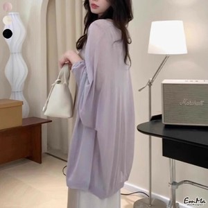 シアーカーディガン ボタンなし ゆったり ビッグシルエット きれいめ 春 夏 秋 【2025SS】 ONA2131