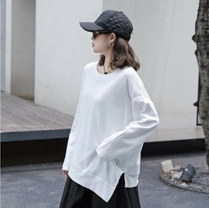 u28824トップス レディース プルオーバー Tシャツ カジュアル 無地 長袖 6色 INS 2025夏秋新作