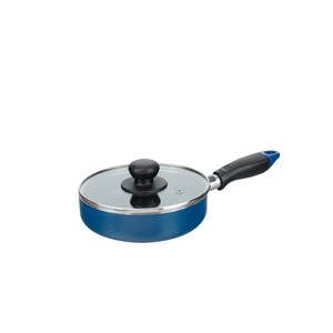 かちこれ ガラス蓋付ミニフライパン16cm(ブルー) RB-2910 1026576