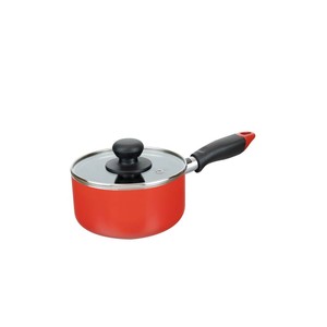 かちこれ ガラス蓋付ミニミルクパン14cm(レッド) RB-2907 1026573