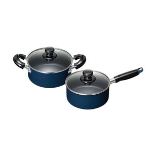 スティージーII IH対応片手鍋16cm&両手鍋18cm MB-2445 1034336