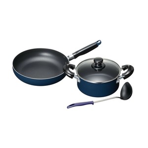 スティージーII IH対応両手鍋18cm&フライパン24cm(ツール付) MB-2379 1034317