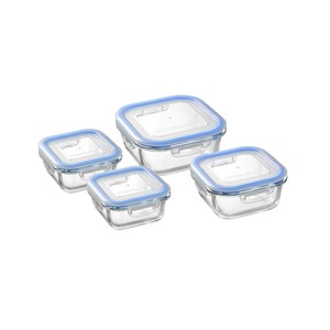 レッシュ 耐熱ガラス容器4点セットB ME-7398 1034325