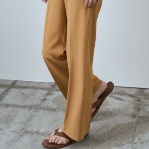 セミフレアセンタープレスパンツ