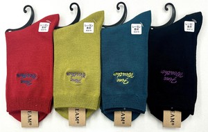 【秋冬新作】婦人ポイントロゴ刺繍クルー