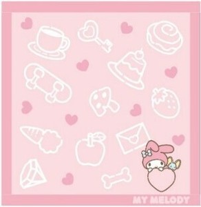 迷你毛巾 My Melody美乐蒂 迷你毛巾 爱心