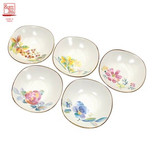 ＆藍●日本製 美濃焼 ギフト セット 和食器 食器 陶器●花ことば多用鉢 セラミック藍