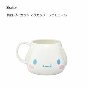 数量限定　陶器製 ダイカット マグカップ   シナモロール スケーター CHMGD4