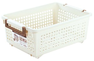 ハンディーバスケット（ワイド）キャスター付　収納用品