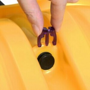 着脱式スコップ用ピン（別売）2個入　バイオレット　ウィンター用品