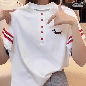 半袖Tシャツ ハーフボタン ダックスフント カジュアル 【2025SS】 ONA2135