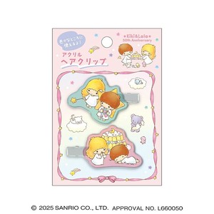 ■2025AW　先行予約■　Little Twin Stars　アクリルヘアクリップ　オーロラレトロ