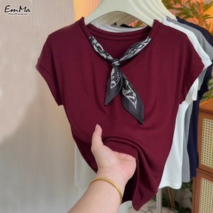 ボウタイTシャツ  スカーフ フレンチスリーブ 半袖 カジュアル きれいめ 夏 【2025SS】 ONA2137