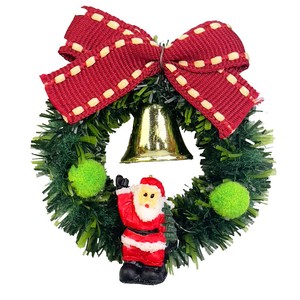 クリスマスリースバッジ レッド　サンタクロース｜クリスマスツリー｜ツリー｜雑貨｜オーナメント｜装飾