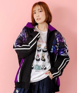 クマ宇宙柄スポーティーブルゾン
