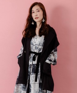 リボン刺繍テーラードジレ