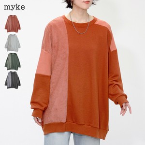 TC裏毛　コーデュロイ×ワッフル切替えチュニック　AW【2025新作】
