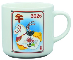 招福干支　午　松竹梅　マグ（中）　220ml