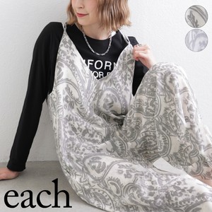【each　新作】ペイズリー柄サロペット　each東京　2025aw　晩夏