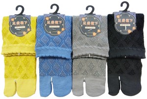 【秋冬新作】婦人花菱柄足袋ロークルー