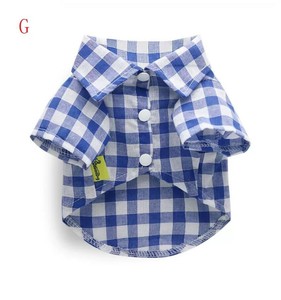 服 犬用 シャツ   チェック  春夏秋  薄手  ペット用品   LX2684