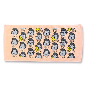 （取り寄せ品）おえかきさん フェイスタオル プリントロングタオル  オクタニ　TOWEL ごりらさん