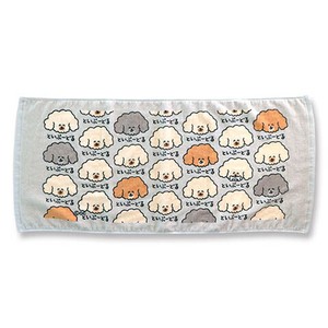 （取り寄せ品）　TOWEL といぷーどるさん　おえかきさん フェイスタオル プリントロングタオル  オクタニ