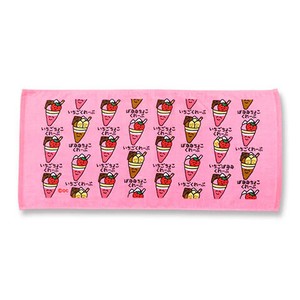 （取り寄せ品）TOWEL いちごちょこくれーぷさん　おえかきさん フェイスタオル   オクタニ
