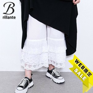 【SALE】裾3重ティアード 綿レースペチパンツインナー今年も人気 2025新作ss春夏　BRILLANTE東京（186384）