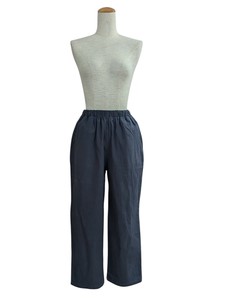コットン10分丈パンツ　綿ワッシャー