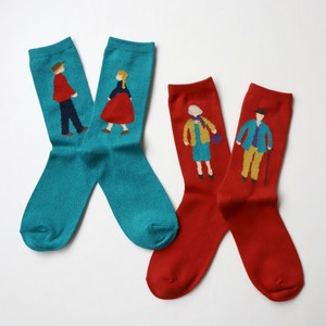 Pre-order Crew Socks Ladies fashion Socks 2-pairs