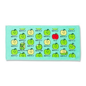 （取り寄せ品）TOWEL あおりんごさん　おえかきさん フェイスタオル   オクタニ