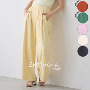 【新色追加＆再入荷】人気アイテム☆ウエストタックデザインフレアパンツ　　skypink東京　2025SS-AW新作