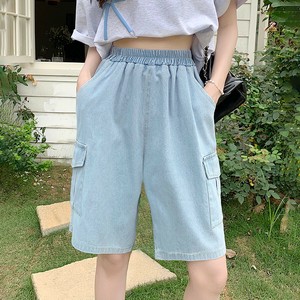 【特価】デニムカーゴハーフパンツ