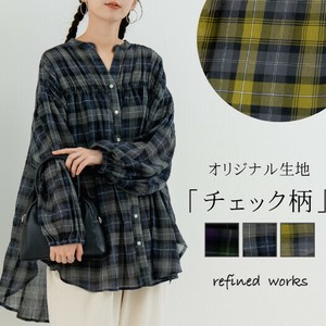 Tunic Tunic Check Shirring