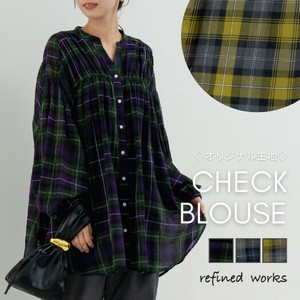 Tunic Tunic Check Shirring