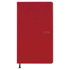 2026年 手帳 ダイアリー Appoint アポイント 1Mブロック 日曜始 レッド E1640
